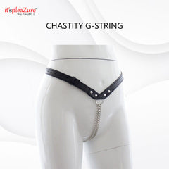 Chastity chain thong on Itspleazure 