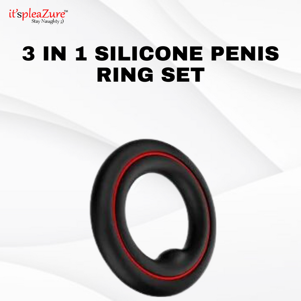 Itspleazure Purple Silicone Penis Ring Cock Ring Set of 3 – itspleaZure