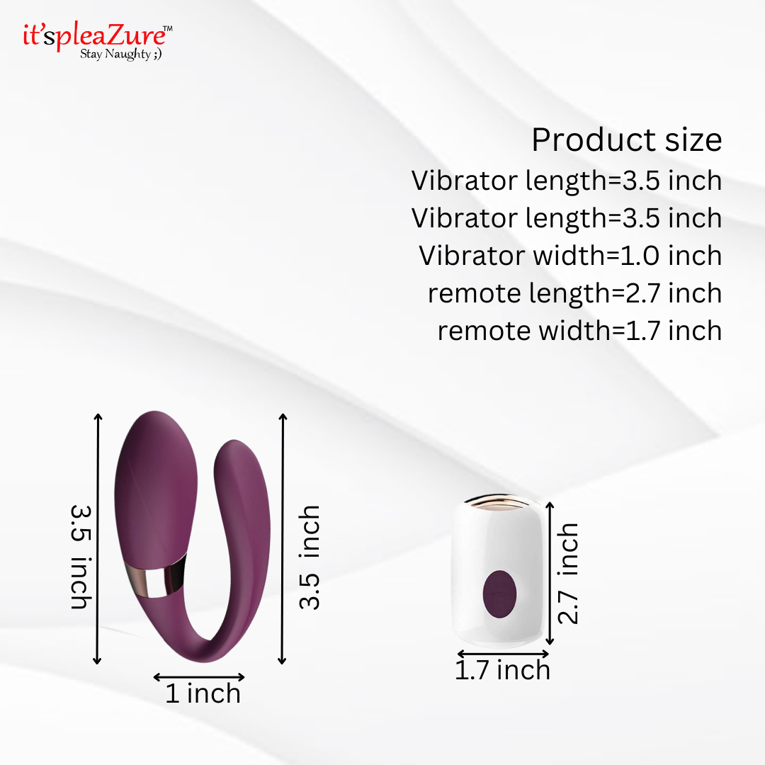 Itspleazure U Shape Panty Vibrator with Wireless Remote