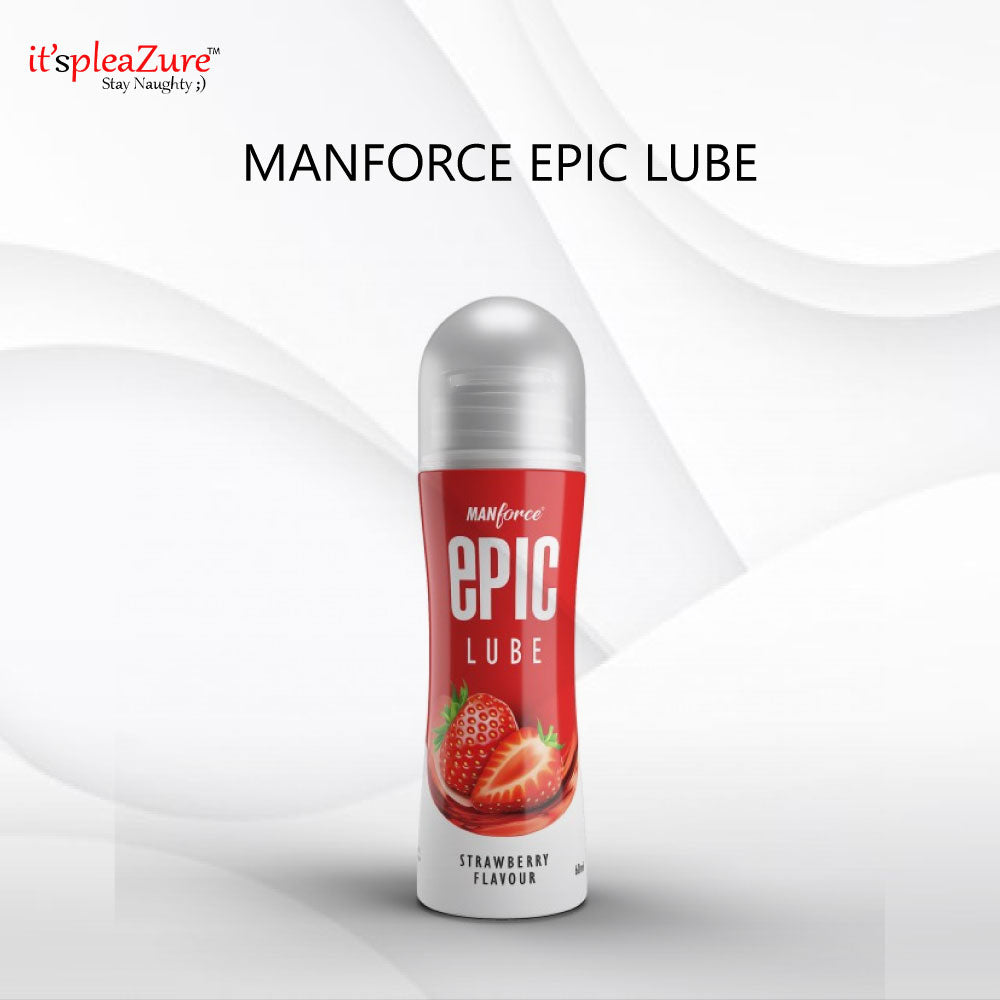 Manforce Strawberry flavored lubricant on Itspleazure