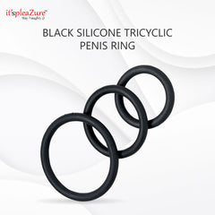 Black Silicone Penis ring set on itspleazure 