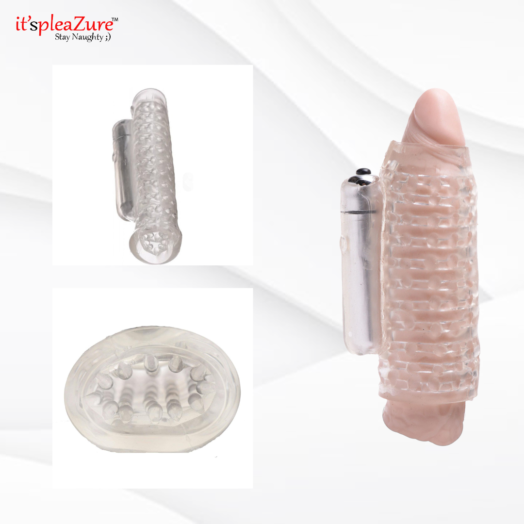 Vibrating masturbating sleeve on Itspleazure