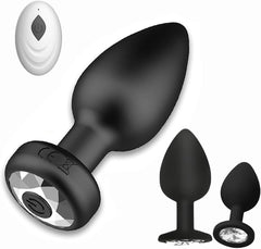 Itspleazure Black Vibrating Anal Plug