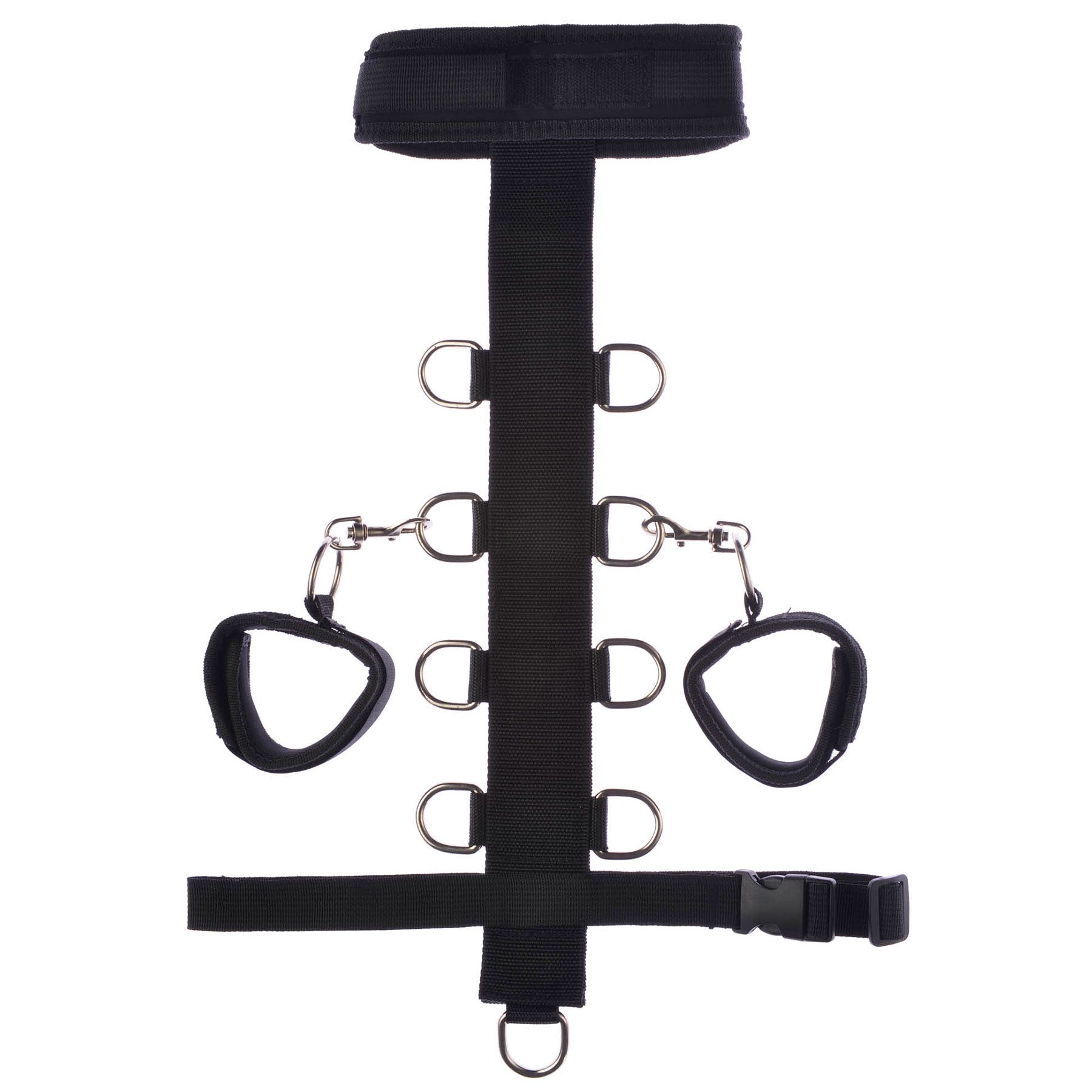 ItspleaZure Black Neck & Wrist Cuff Set for couple BDSM Play