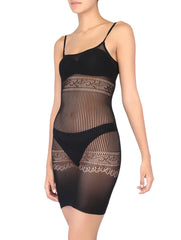 Itspleazure Black Half Body Stocking