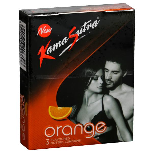 Kamasutra Orange Flavored Condom Pack of 3