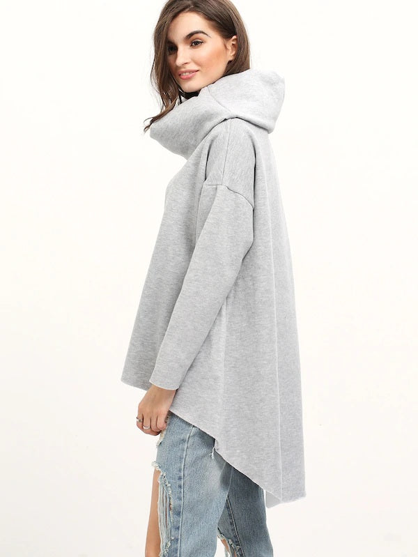 ItspleaZure Grey Apple Cut Winter Top