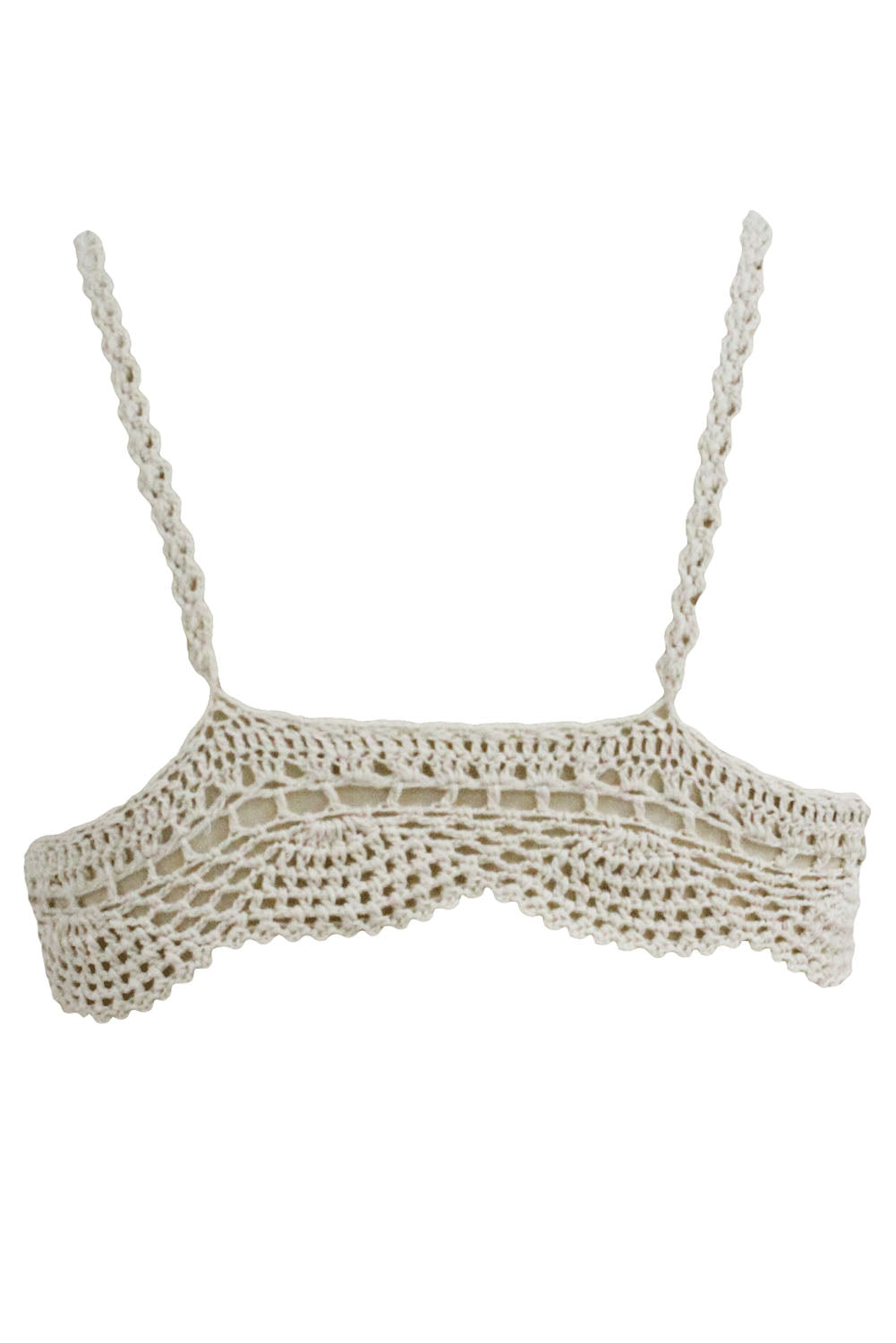 ItspleaZure Beige Woolen Bralette for Women