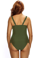 ItspleaZure Green Beach Wear Teddy Suit for Women