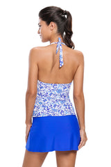 Itspleazure Blue Digital Print Tankini Swimsuit