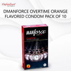 Manforce Overtime Orange Flavored Condom Pack of 10