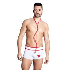 Itspleazure White Hot Doctor Brief Roleplay Costume for Men