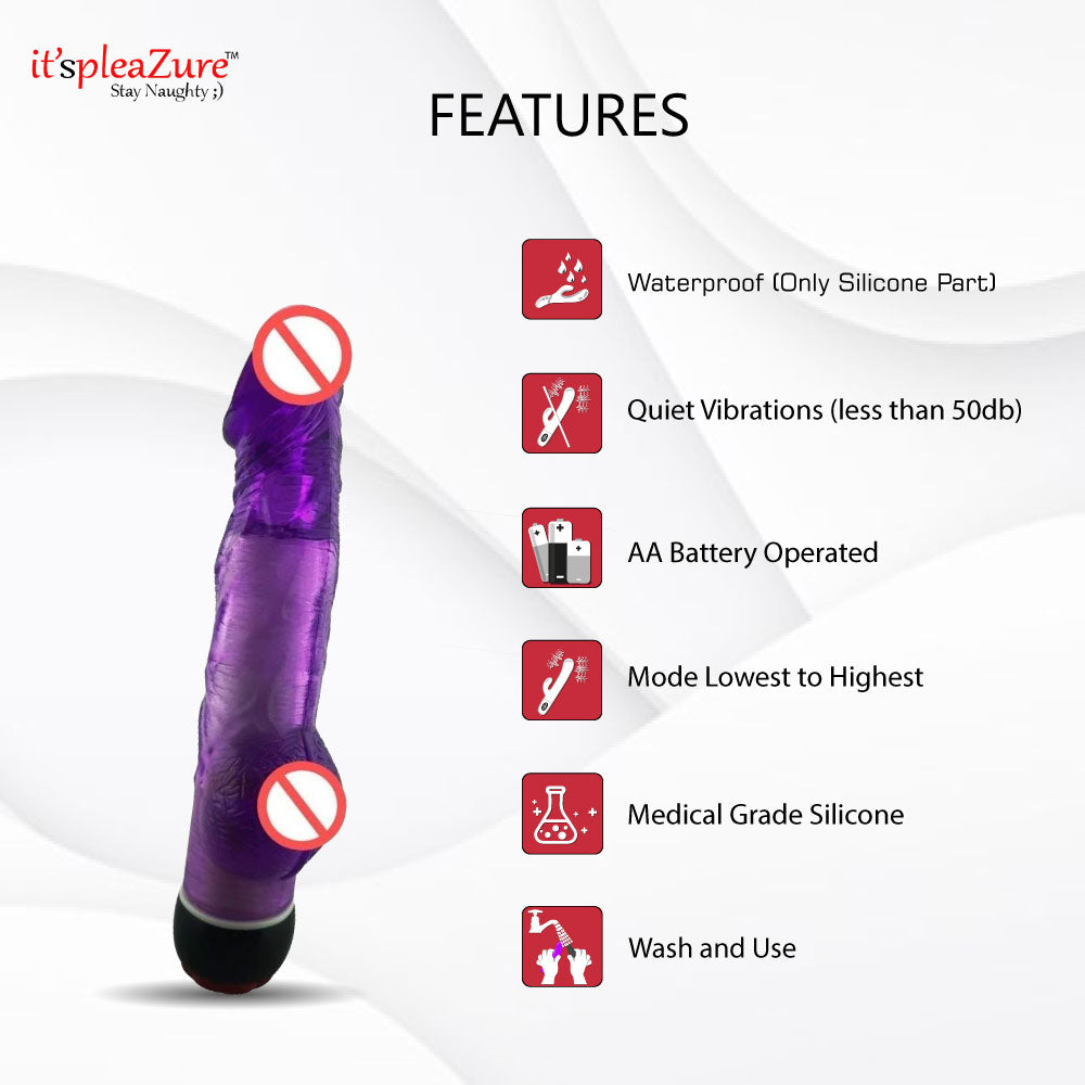 Itspleazure Realistic Jelly Dildo Vibrator for Women