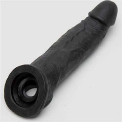 Itspleazure Black Silicone Penis Sleeve and Extender