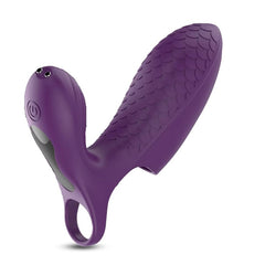 ItspleaZure Purple Fish Scale Finger Ring G Spot Massagers