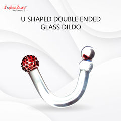 U shape glass dildo by Itspleazure