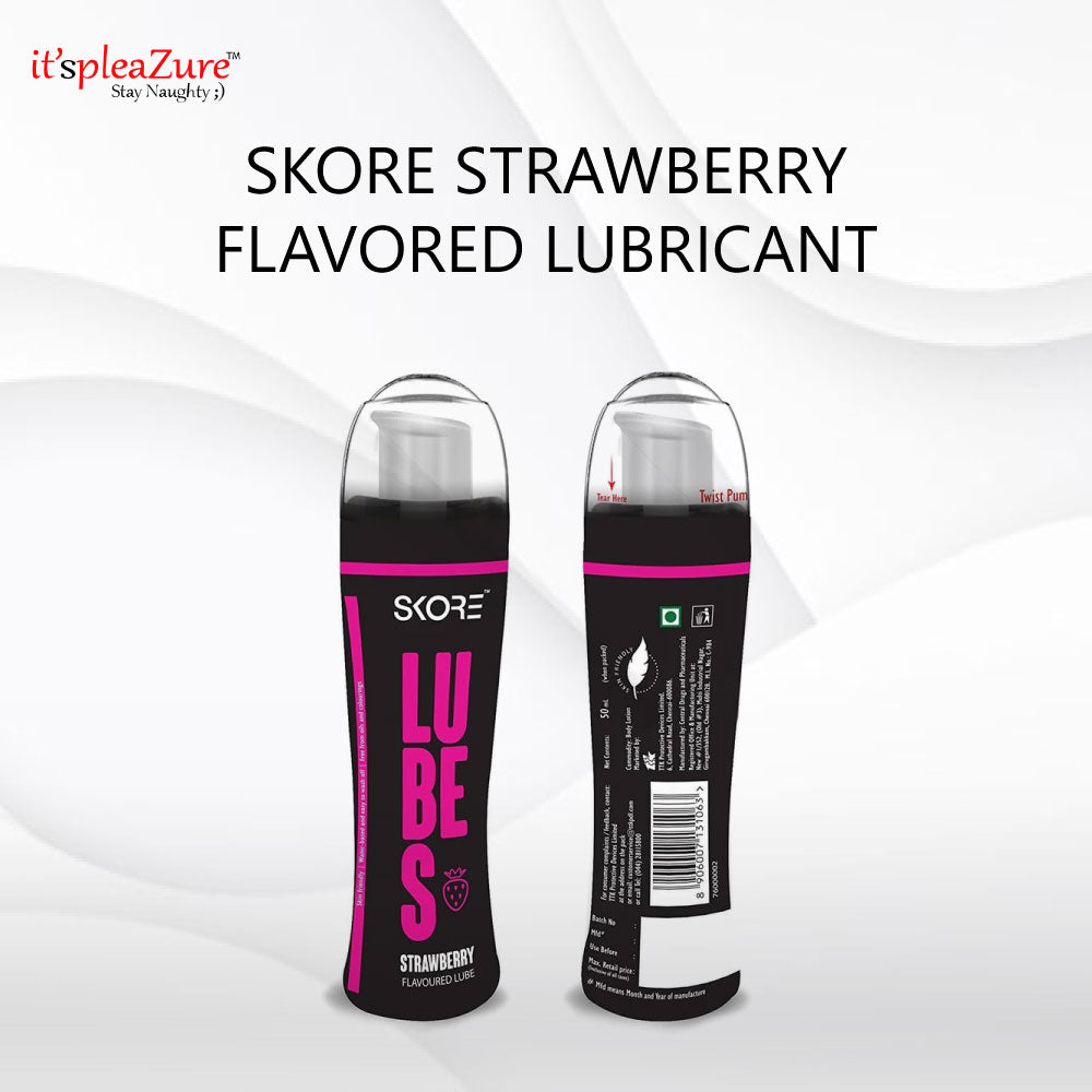 strawberry flavored lubricant on Itspleazure