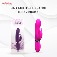 pink rabbit head vibrator on Itspleazure