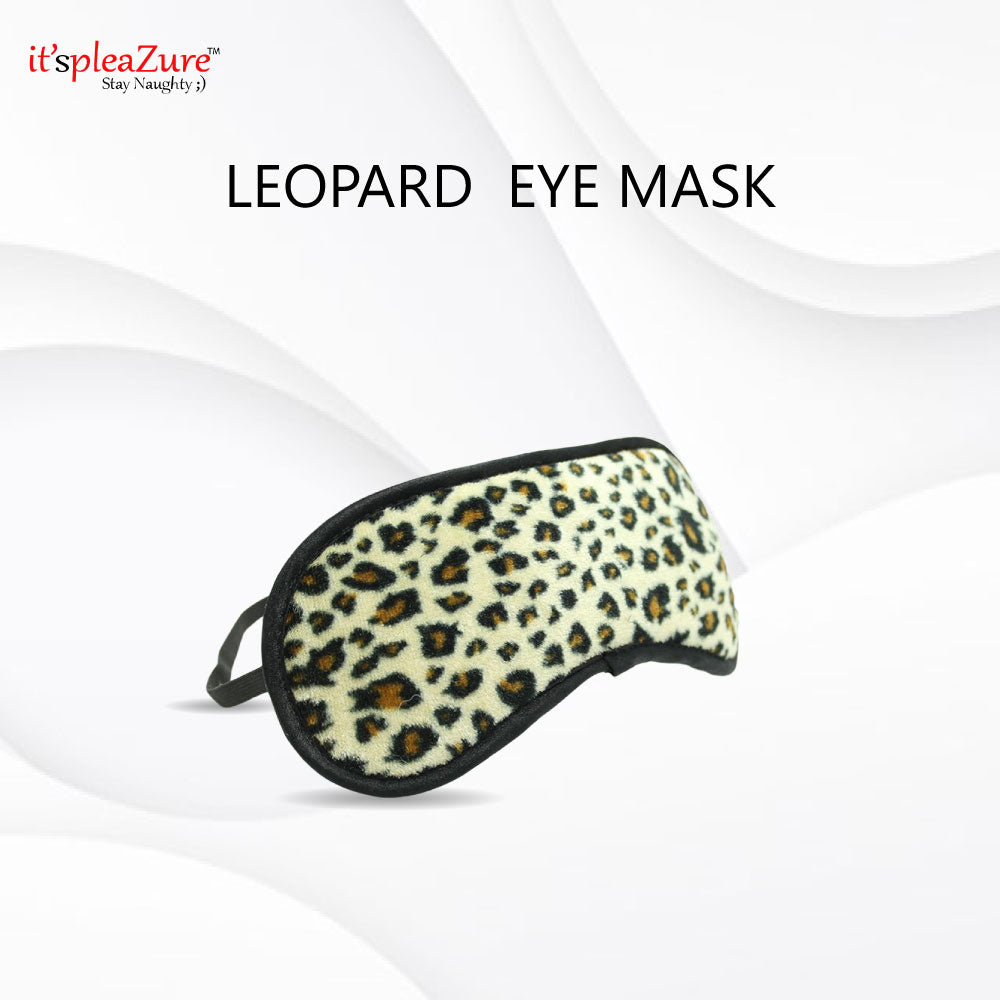 Leopard Print Eye Mask for Bondage and BDSM play at ItspleaZure