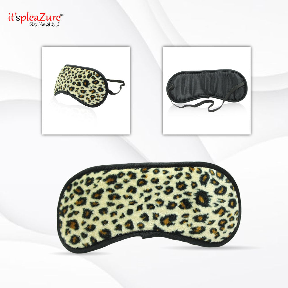 Leopard Print Eye Mask for Bondage and BDSM play at ItspleaZure